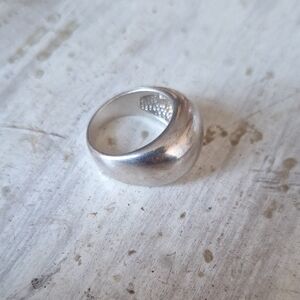 Sterling Silver Dome Ring 925